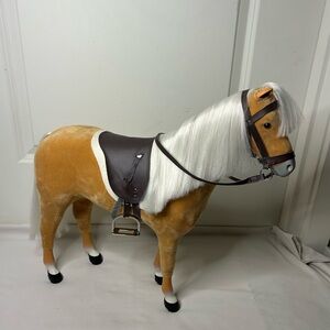 American Girl 2011 My American Girl Retired Palomino Horse 19” with Saddle